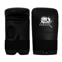 Black Boxing Bag Mitts Best Boxing Heavy Bag Gloves In Cowhide Leather