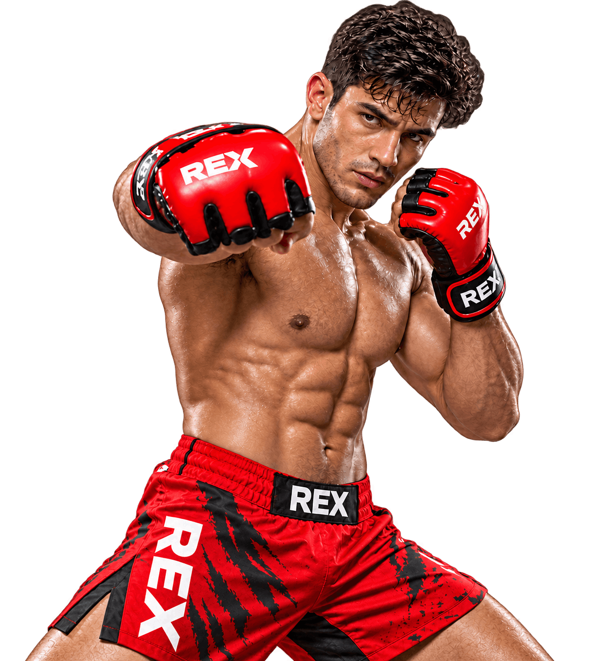 Custom MMA gear manufactured by REX Sports