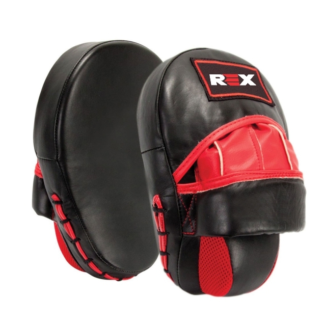 REX Boxing Punch Mitts, Focus Pads PU Leather Light Weight For Training Sparring 1