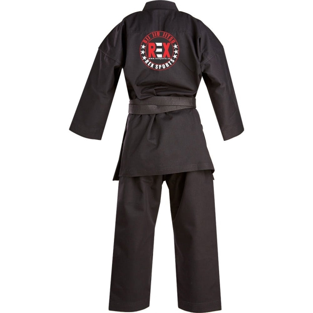 Canvas Black Martial Arts Kimono Karate Uniform Custom Kiokushin Karate Gi 1