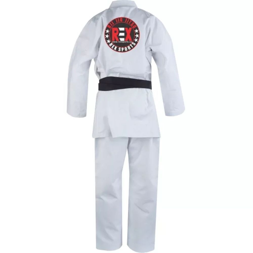 White Karate Uniform for Kids Adults Lightweight Student Karate Gi Martial Arts Uniform with Belt 1