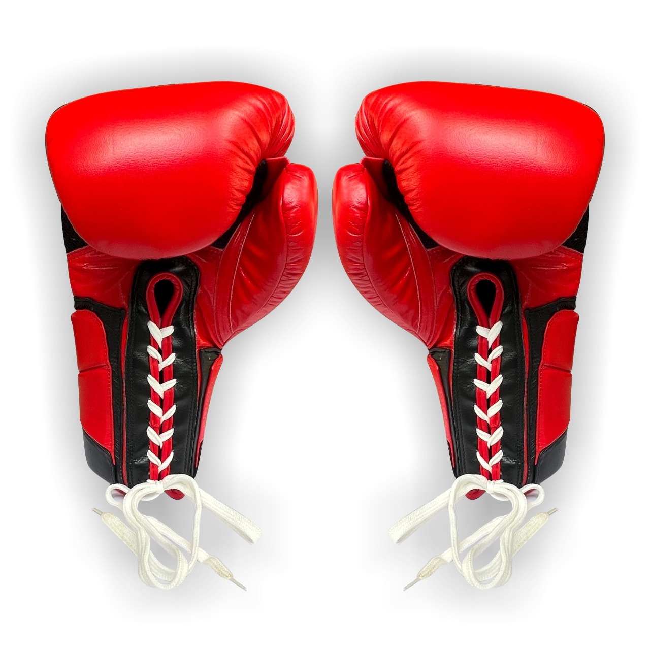 High Quality Genuine Leather Boxing Gloves Pro Training OEM Lace up Custom Logo Gloves 1