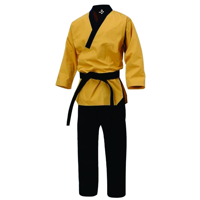 REX Taekwondo Martial Arts Uniform In Black and Yellow