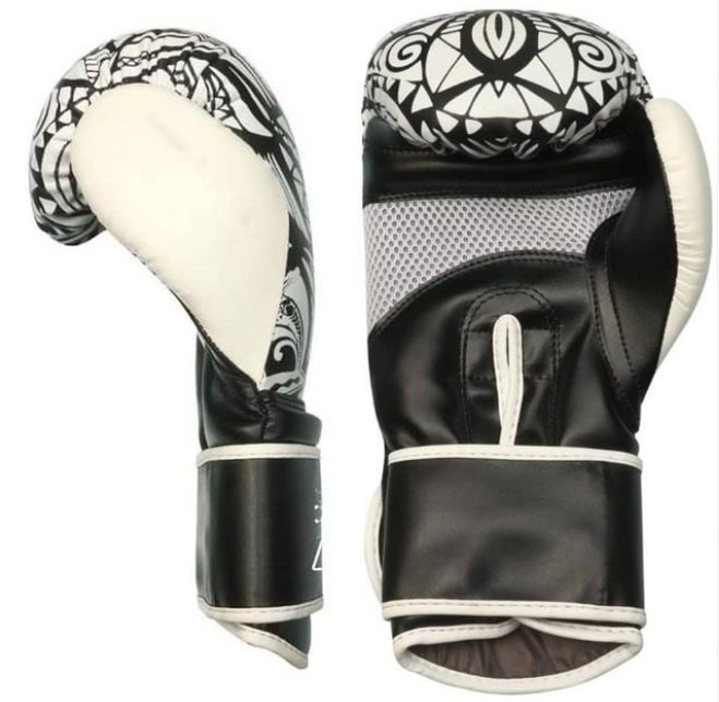 REX Muay Thai Gloves Custom Printed Cowhide Leather Punching Gloves