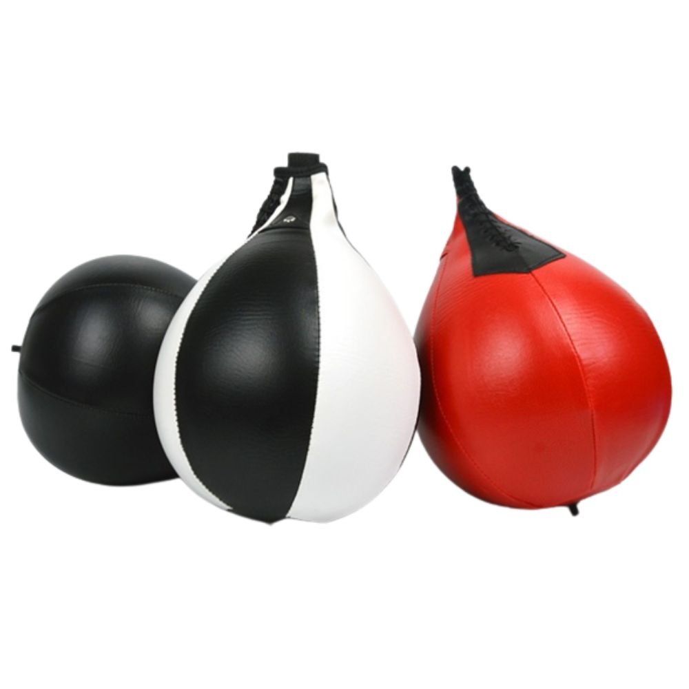 Custom LOGO Speed Punching Ball MMA Training PU Leather Fight Ball Head Band 1