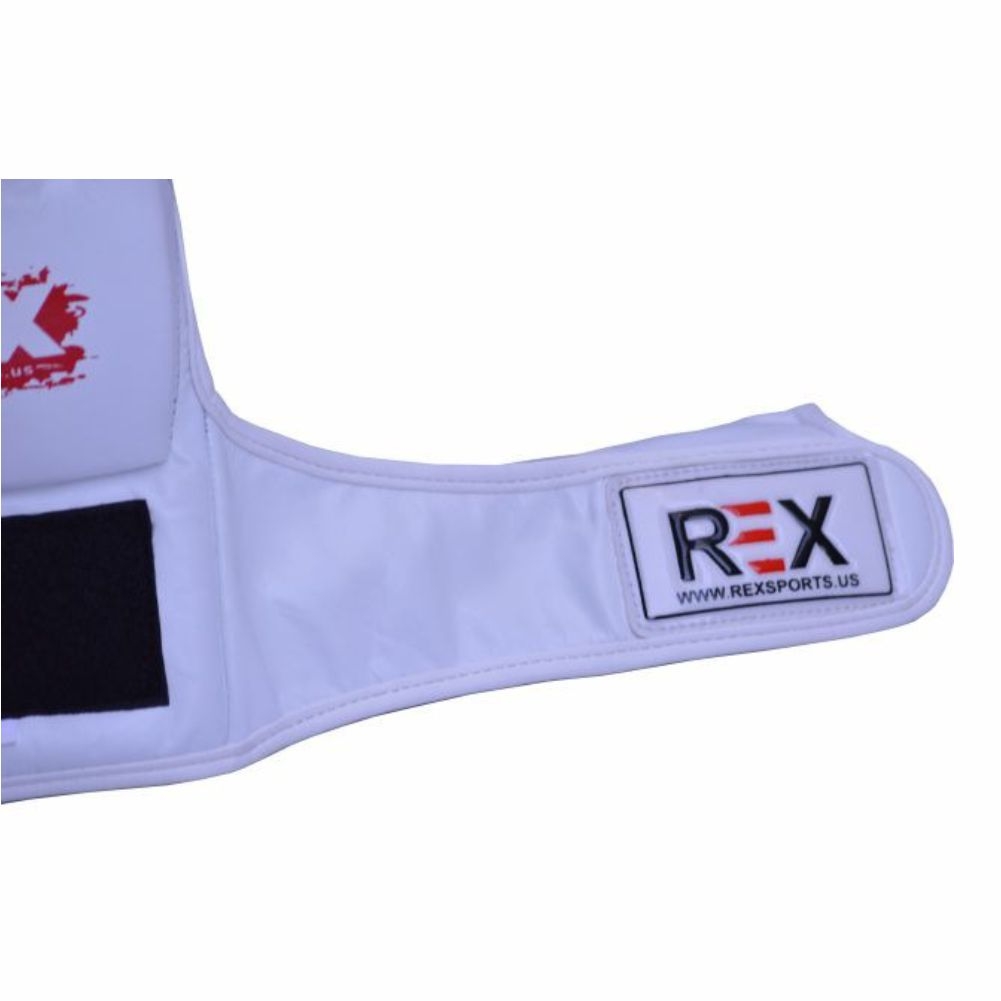 White Half Finger Synthetic Leather MMA Gloves