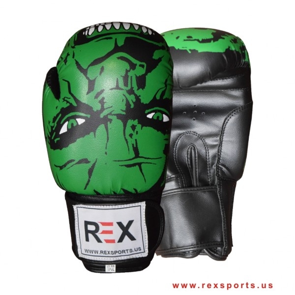 Hulk Sketched REX Kids Halloween Boxing Gloves 4