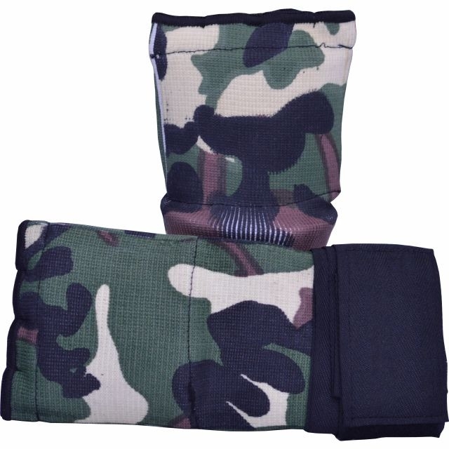 	New Camo Style Gel Quick Wrap Inner Gloves Padded MMA Boxing Wrist Hand Wraps Bandage Training Mitt