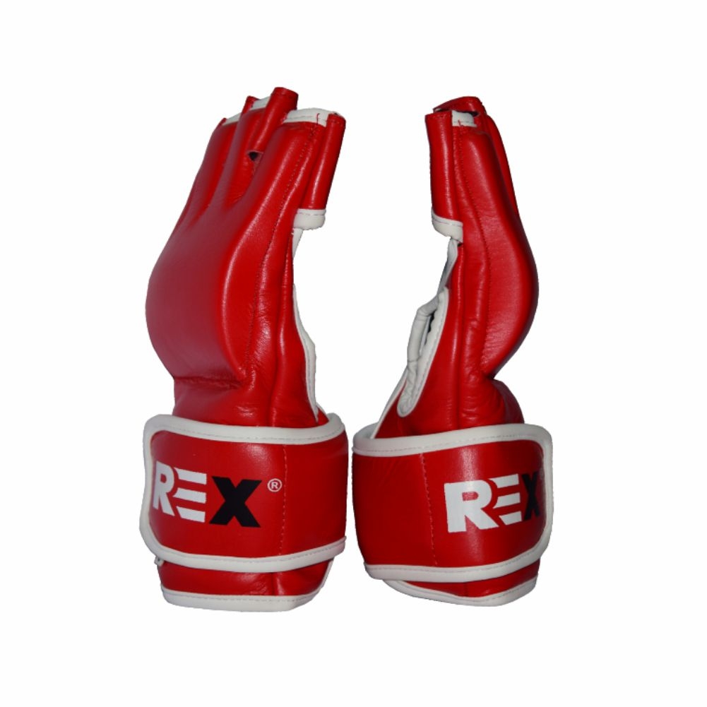 REX Gel Padded MMA Gloves Open Thumb Faux Leather Bag Gloves