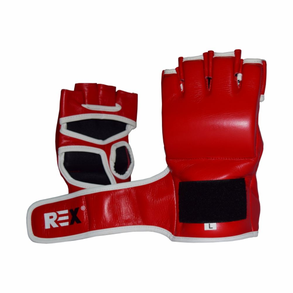 REX Gel Padded MMA Gloves Open Thumb 