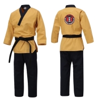 REX Taekwondo Martial Arts Uniform In Black and Yellow