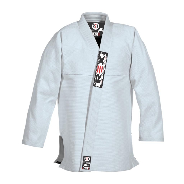 White BJJ Gi Mens Kids Brazilian Jiu Jitsu Suit Jujitsu Uniform Adult Youth