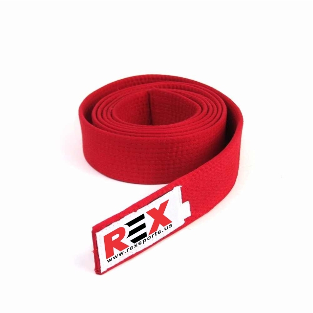 Cotton Red Belt - Masters Belt for Karate, Tae Kwon Do, Judo, Jiu-Jitsu Martial Arts