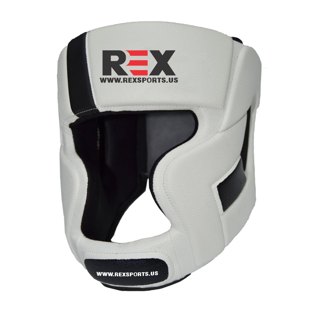 MMA Boxing Head Guard Hot Sale PU White Training Sparring Headgear