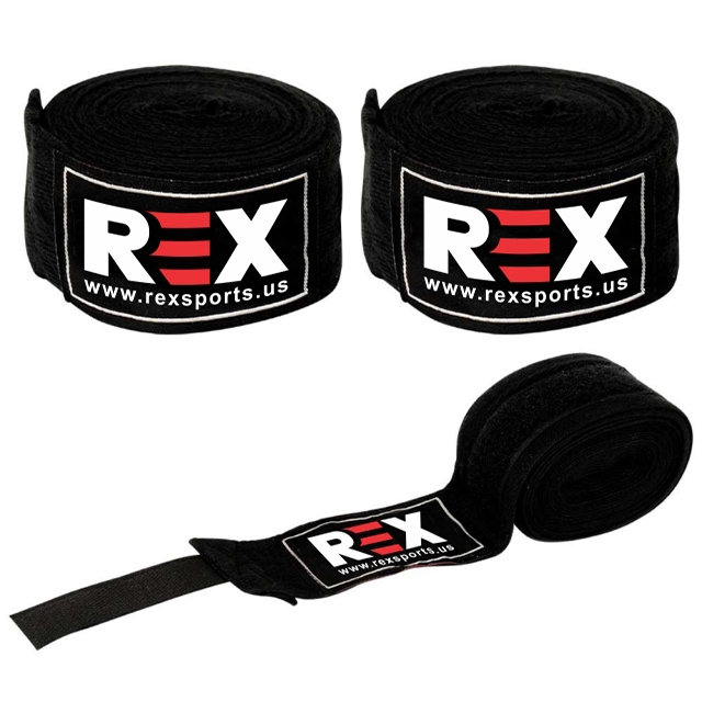 Mexican Style Black Cotton Boxing Hand Wrap 