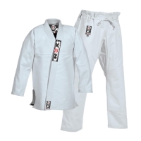 White BJJ Gi Mens Kids Brazilian Jiu Jitsu Suit Jujitsu Uniform Adult Youth