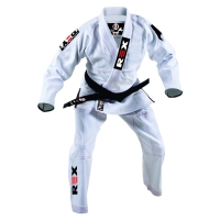 White BJJ Gi Brazilian Jiu Jitsu Cotton Fightwear 