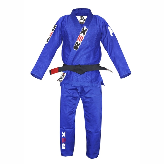 Blue BJJ Gi Shoyoroll Cut 450 GSM 100 Cotton Competitor BJJ Uniform