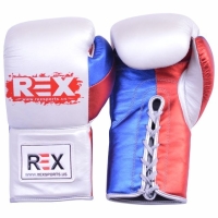 REX Pro Training Lace up Boxing Gloves