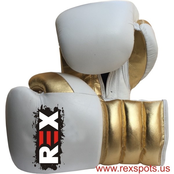 Rex Special Shine leather sparring , Training & Competition Boxing Gloves For Competition 2