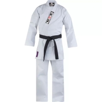 White Karate Uniform for Kids Adults Lightweight Student Karate Gi Martial Arts Uniform with Belt