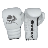 Best Selling Mix Fight Leather White Lace up Boxing Gloves