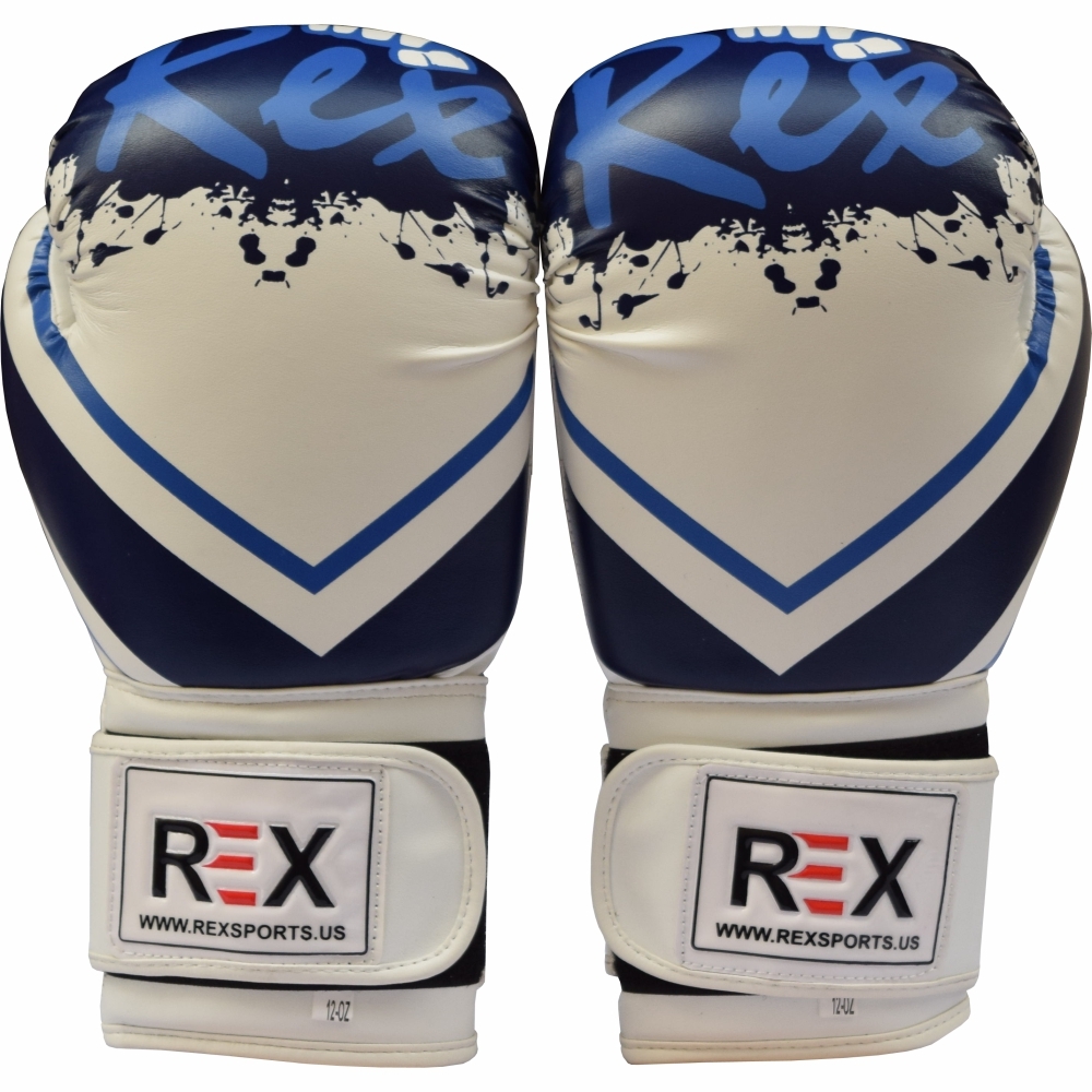 New Personalized Custom Printed White Boxing Gloves 2