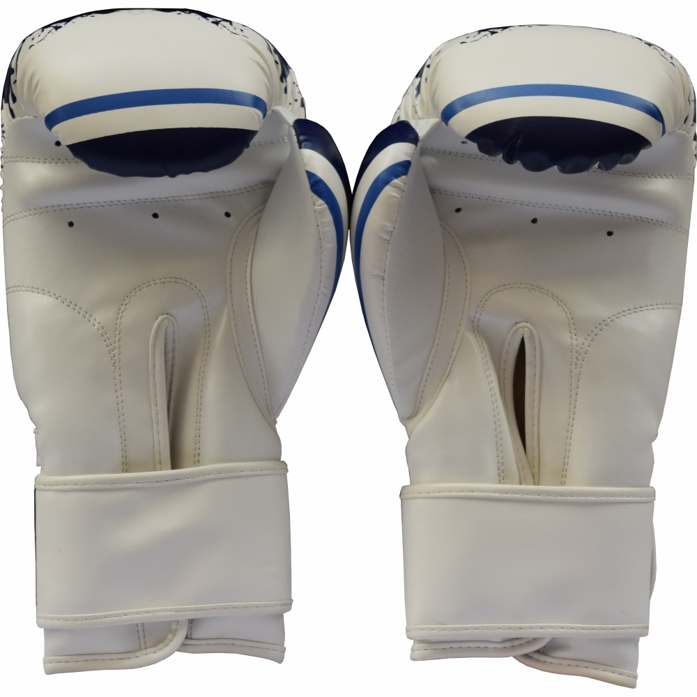 New Personalized Custom Printed White Boxing Gloves 3