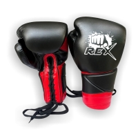 Wholesale Professional Fighting Customized Logo Cowhide Leather Lace up Boxing Gloves