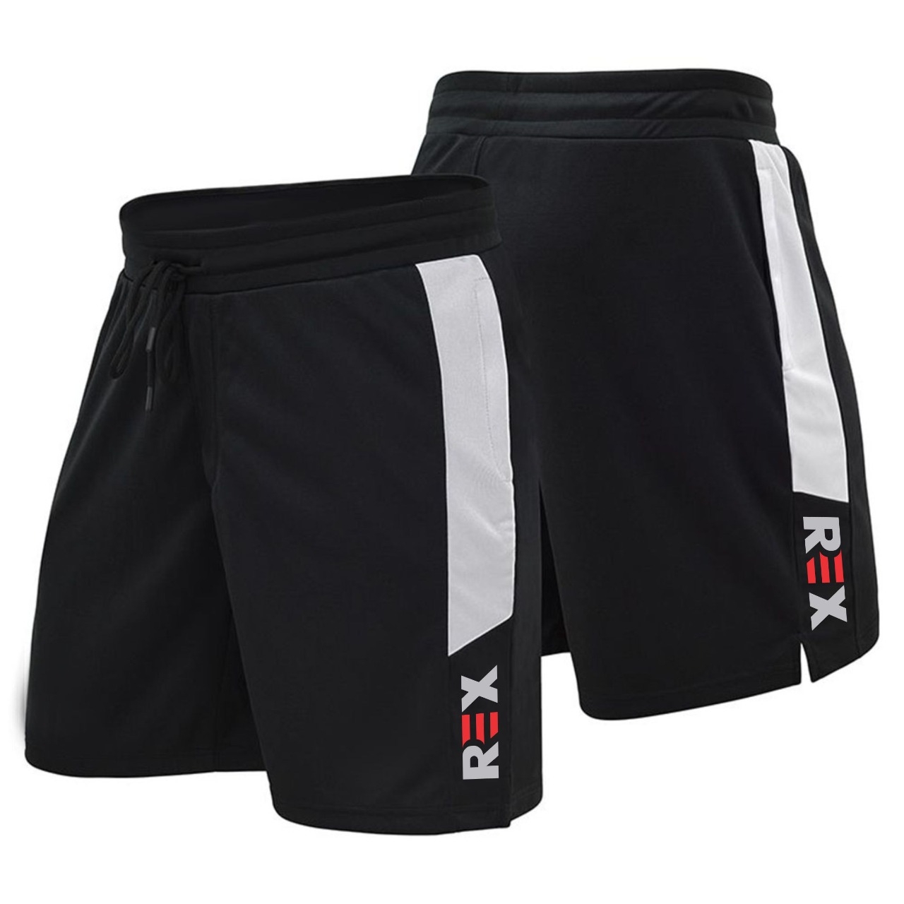 UFC Men MMA Fight Style Plain Black Shorts 2