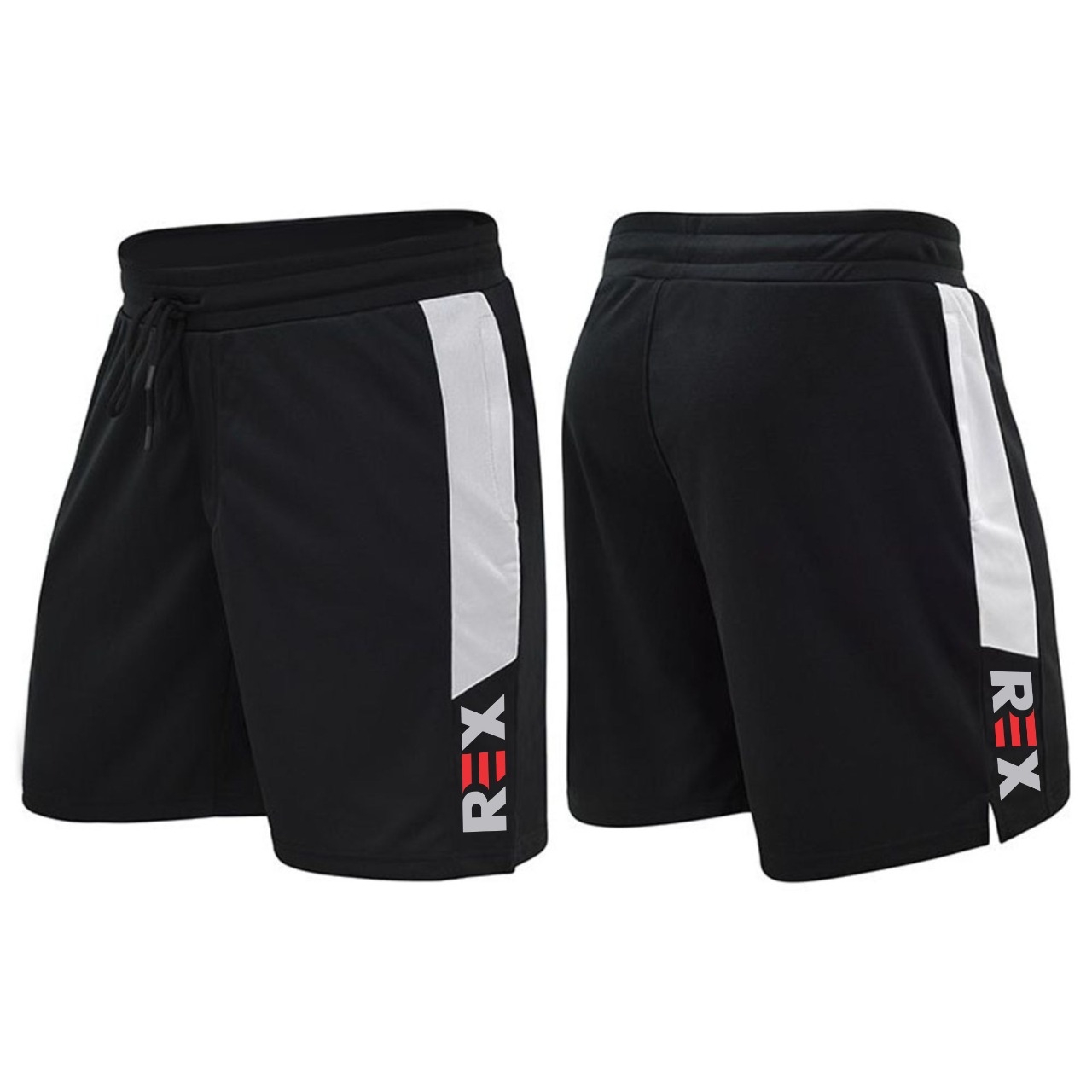 UFC Men MMA Fight Style Plain Black Shorts 4