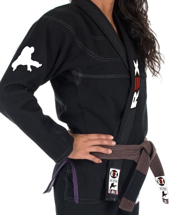 Top Quality REX Women Black BJJ Gi Kimono 1