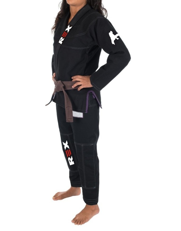 Top Quality REX Women Black BJJ Gi Kimono 2