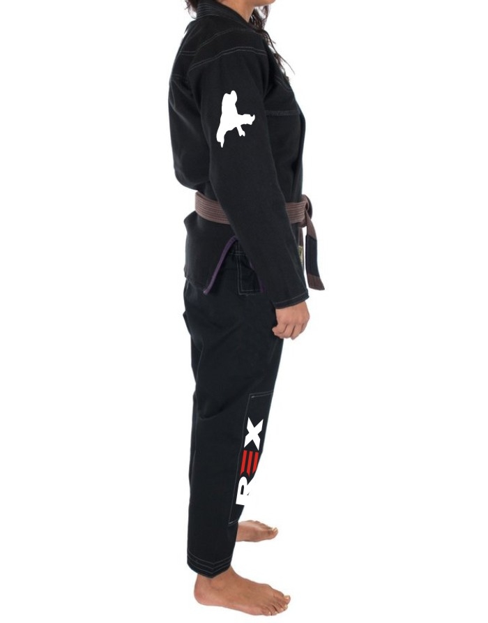 Top Quality REX Women Black BJJ Gi Kimono 4