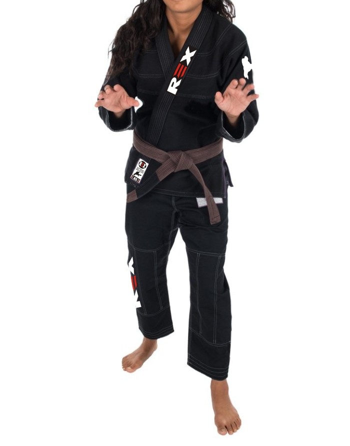 Top Quality REX Women Black BJJ Gi Kimono 5