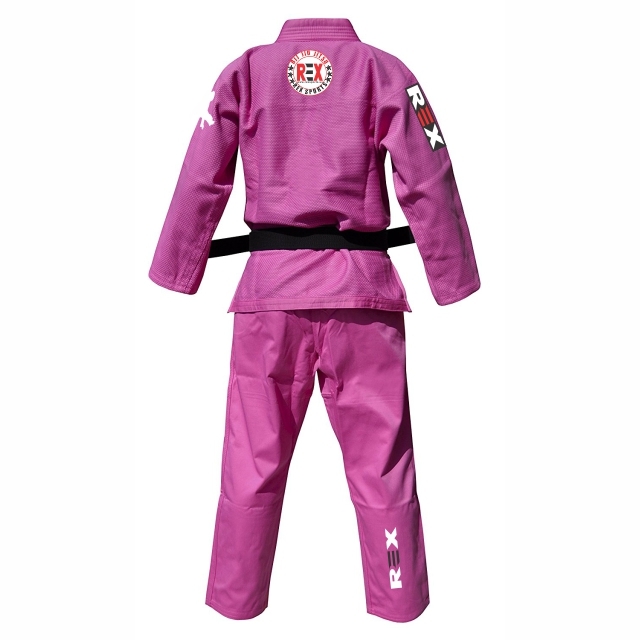 REX Women BJJ Uniform Pink Martial Arts Kimono 2