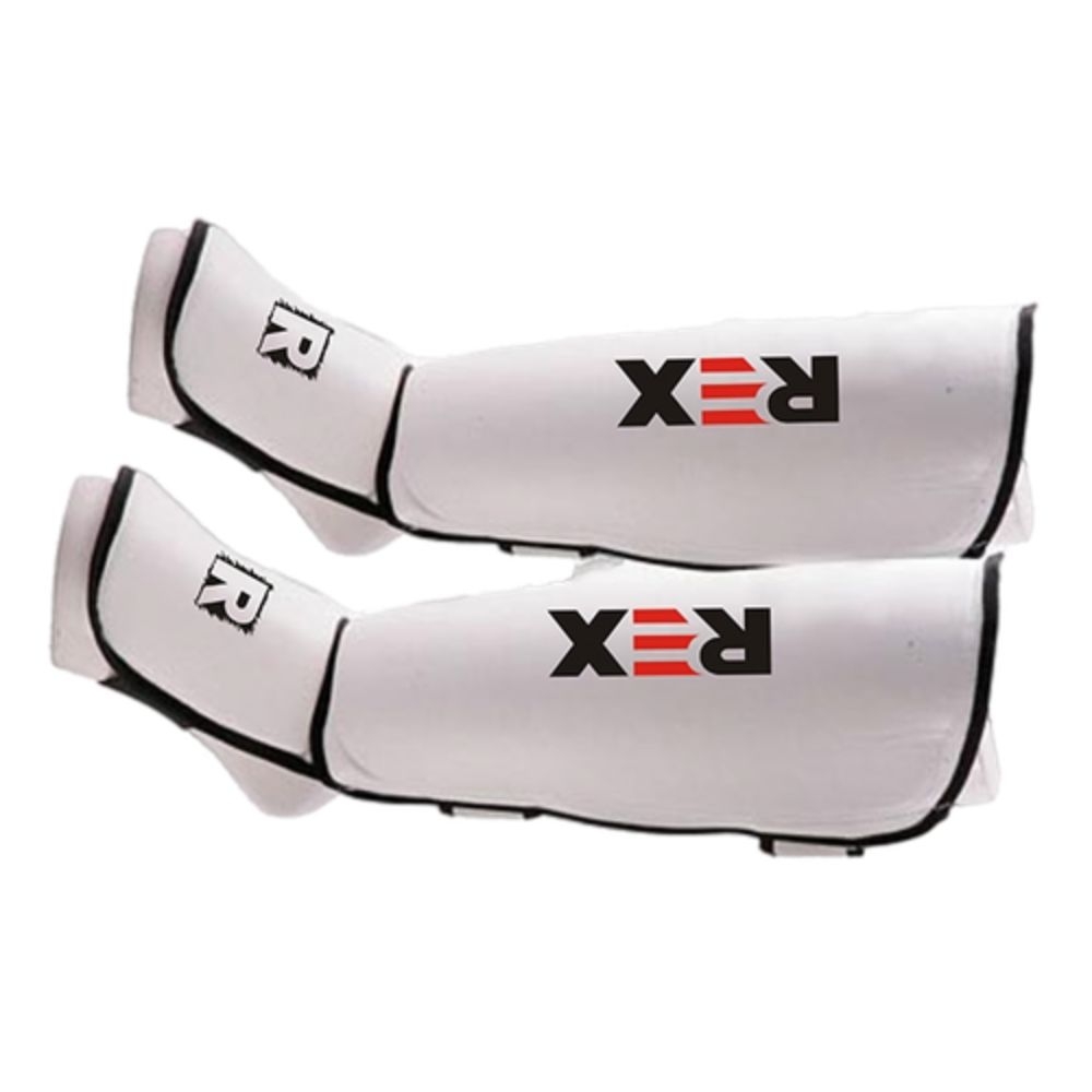 REX Model Shin Guards Essential Hook and Loop Strap Kickboxing Muay Thai MMA Shin Pads 3