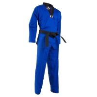 Knockout Martial Arts Taekwondo Blue Uniform for Kids And Adults