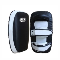 REX PU Thai Pads Custom Kick Shield Boxing Training Curved Strike Pads 