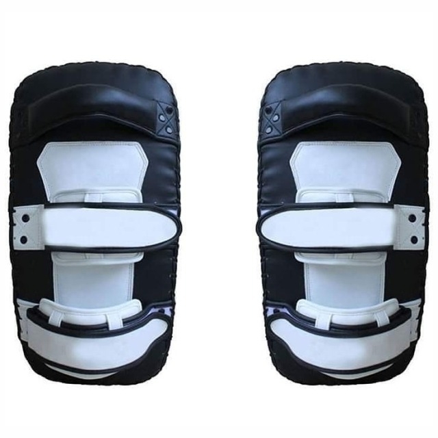 REX PU Thai Pads Custom Kick Shield Boxing Training Curved Strike Pads 1