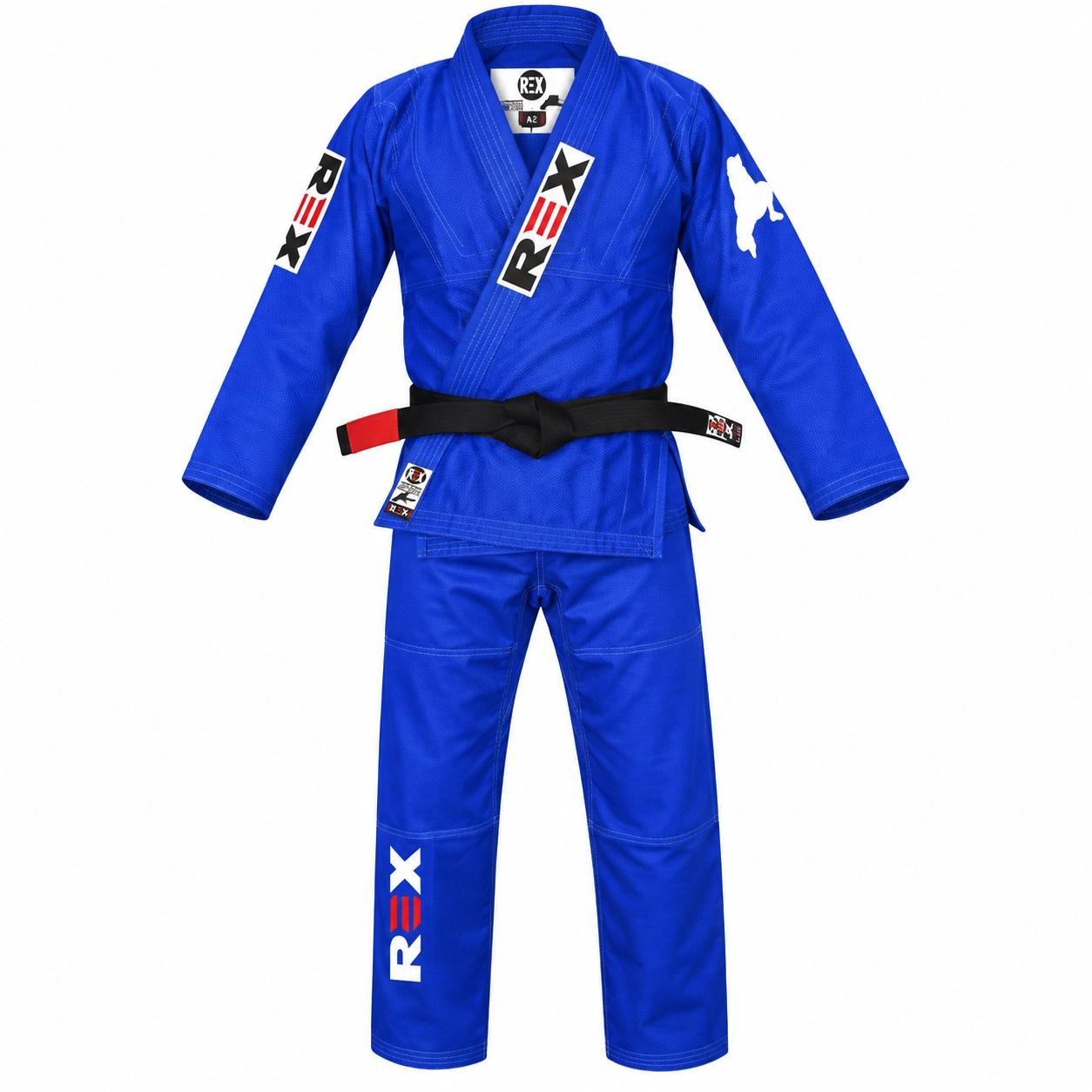 Blue BJJ Gi Shoyoroll Cut 450 GSM 100% Cotton Competitor BJJ Uniform
