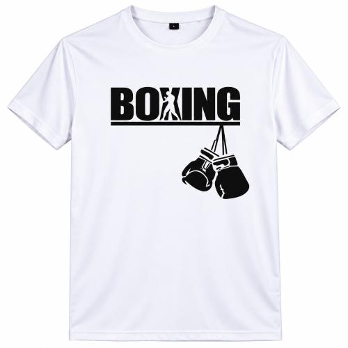 REX Custom Boxing White T-Shirts – 100% Cotton
