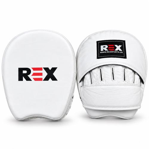 REX Genuine Leather Curved Boxing Coach Pads