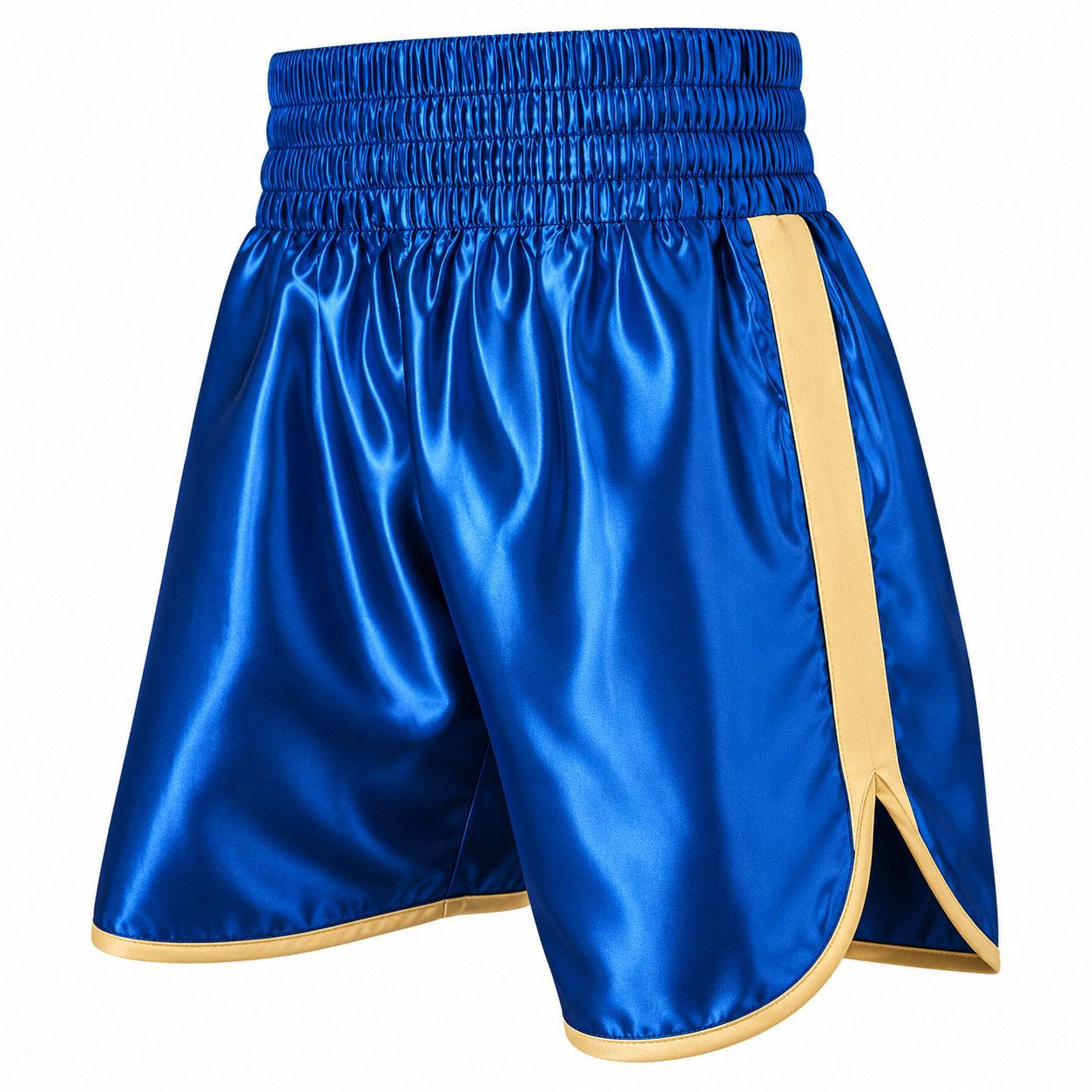 REX Men’s Professional Custom Boxing & Kickboxing Blue Shorts
