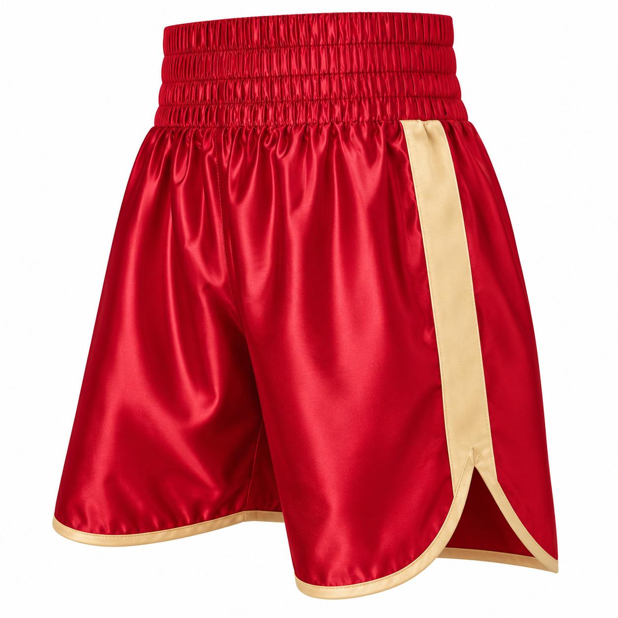 REX Men’s Professional Custom Boxing & Kickboxing Red Shorts
