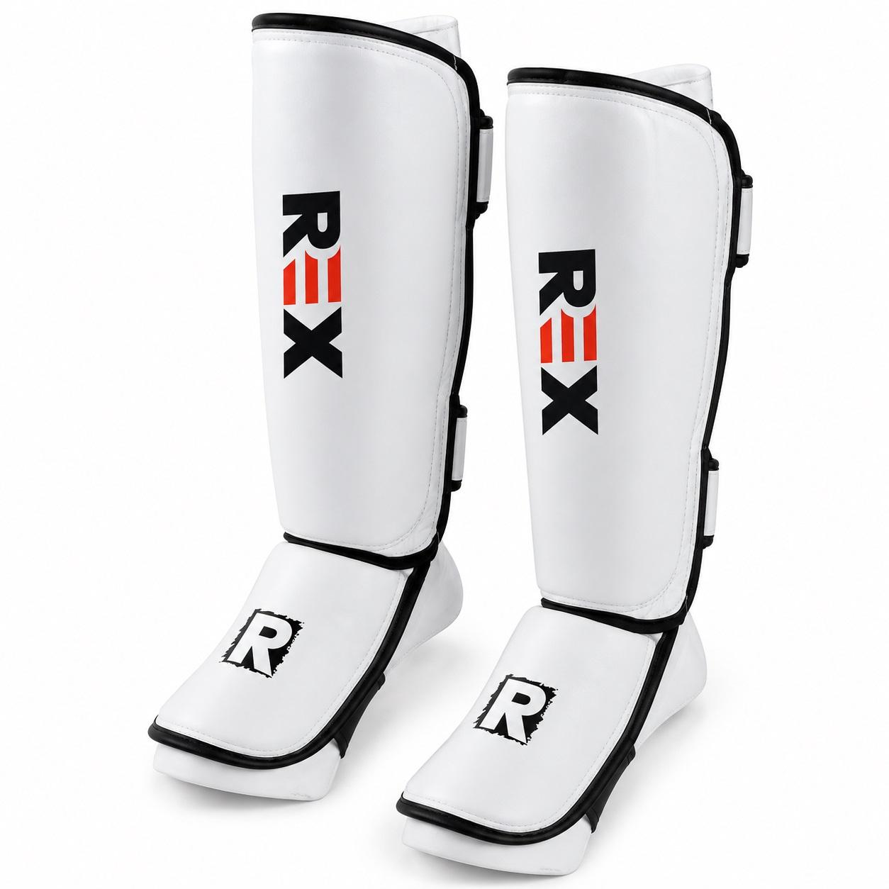 REX Model Boxing Shin Guards with Hook & Loop Strap