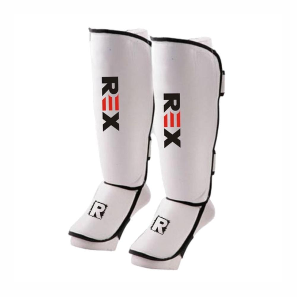 REX Model Shin Guards – Essential Hook & Loop Strap MMA Training Shin Pads