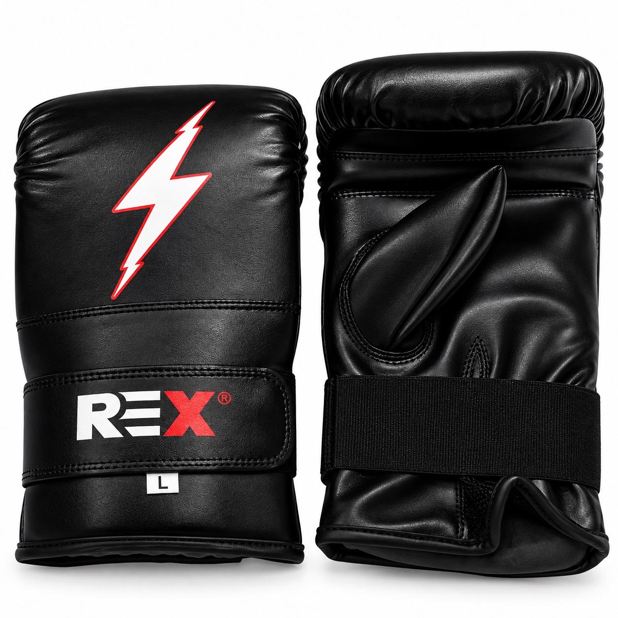 REX PU Leather Boxing Gloves Bag Mitts for Fitness Training