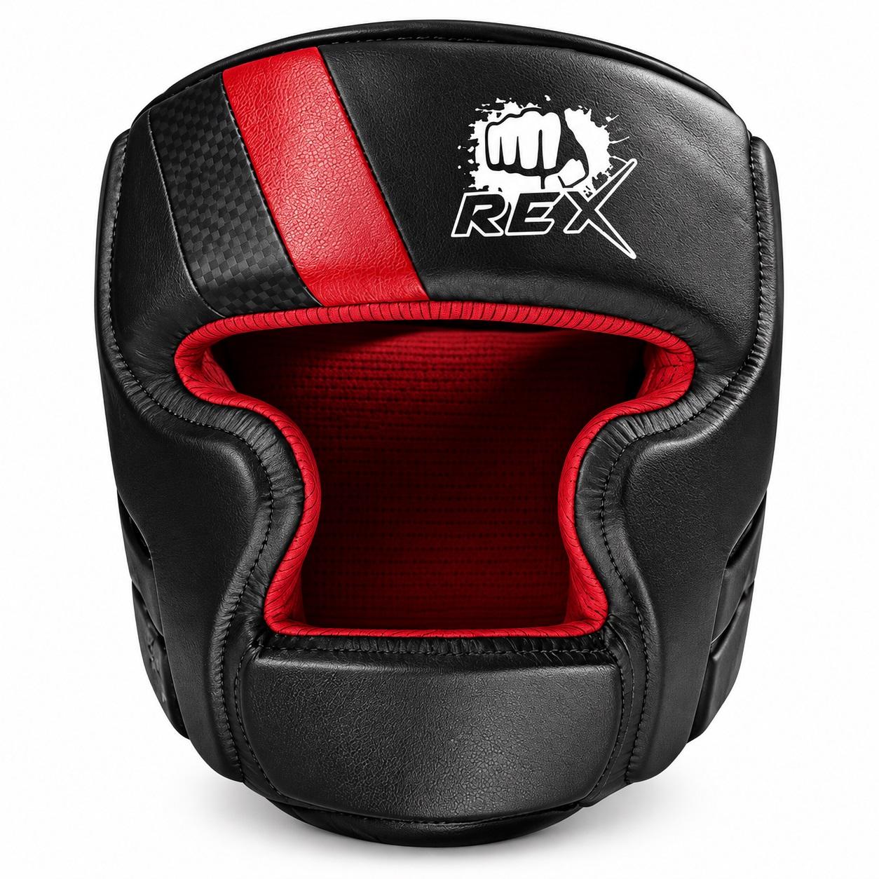 REX Synthetic Leather Boxing Head Guard