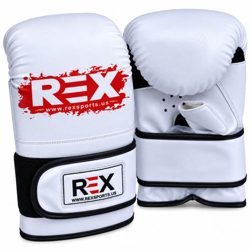 REX White Boxing Gloves Bag Mitts